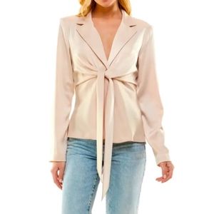 WAYF Merci Tie Waist Top